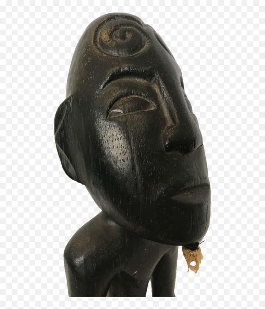 African Statue Totem With Goatee - Carving Png,Goatee Png