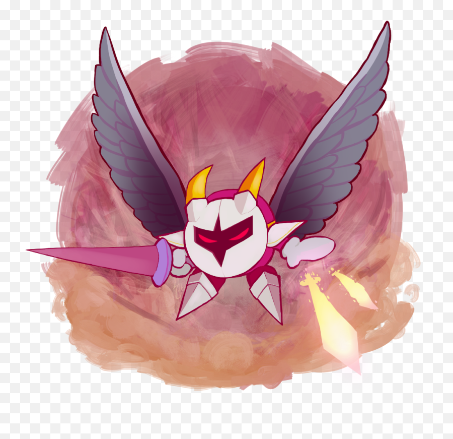 Galacta Knight Kirby Character Meta Video - Mythical Creature Png,Meta Knight Png