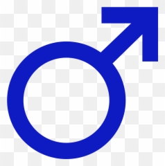 Male Blue - Symbol Transparent png