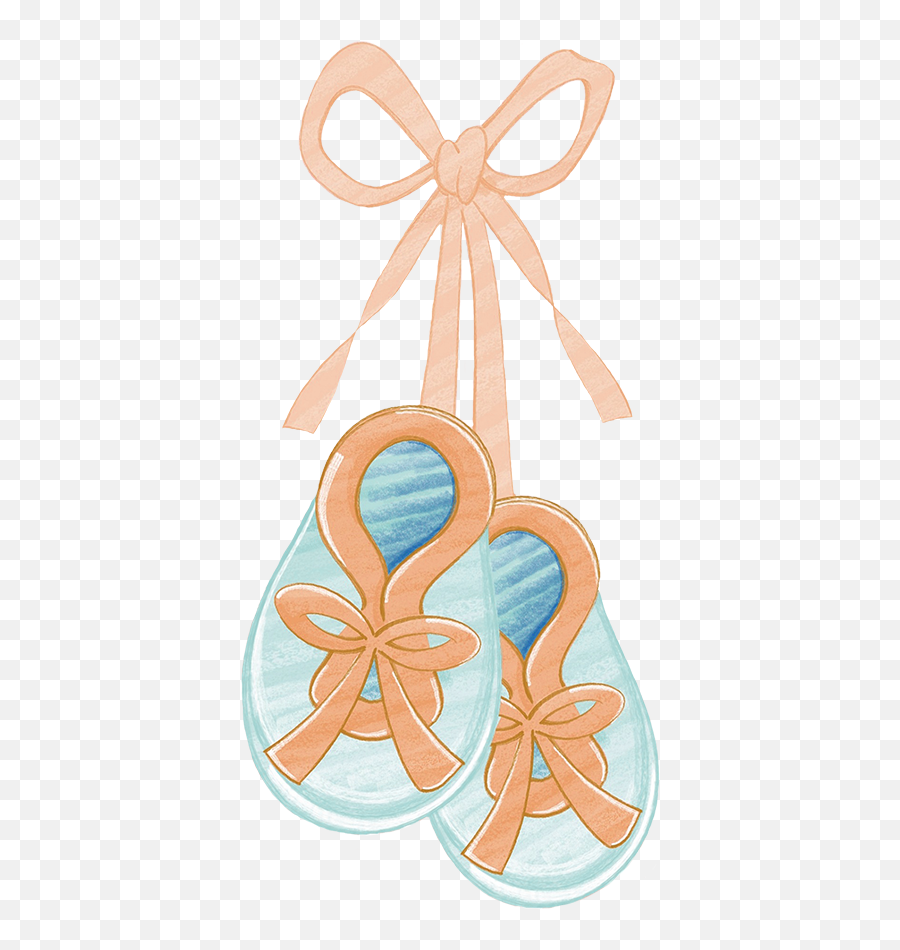 Baby Clipart - Baby Booties Clipart Png,Blue Ribbon Png
