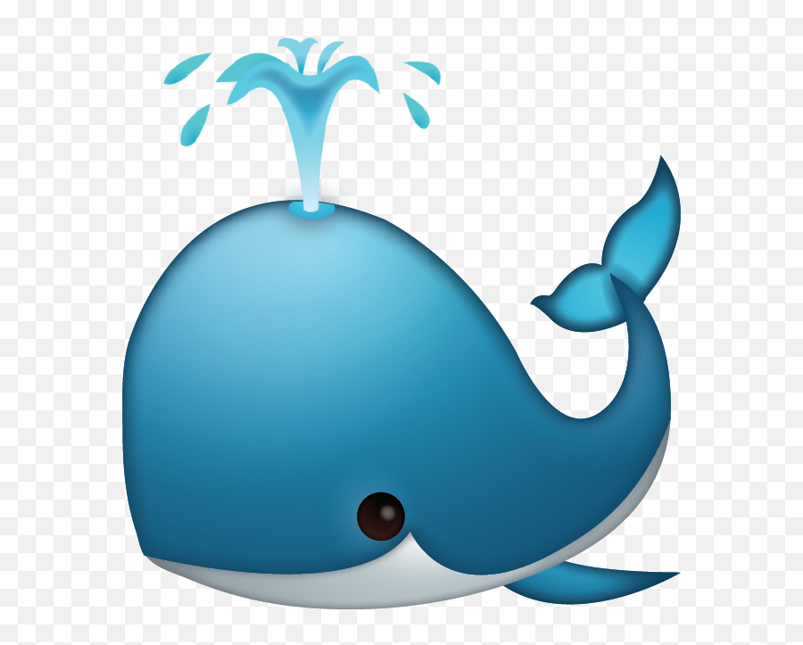 Clipart Whale Transparent Background - Emoji Whale Png,Dolphin Transparent Background