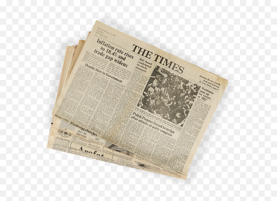 Original 1980 Newspapers - News Png,Newspapers Png
