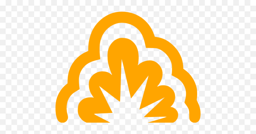 Orange Smoke Explosion Icon - Free Orange Explosion Icons Explosion Icon Gray Png,Explosion Gif Png