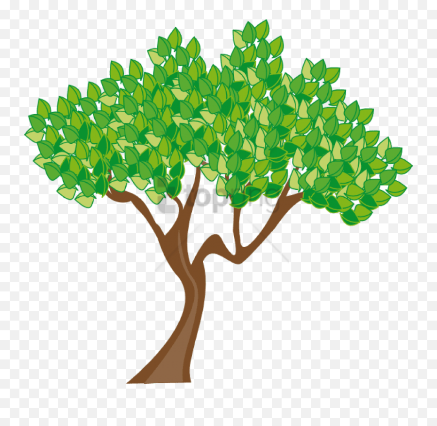 4570book Hd Ultra Bo Tree Png Clipart Pack 6393 - Cartoon Tree Transparent Background,Forest Tree Png