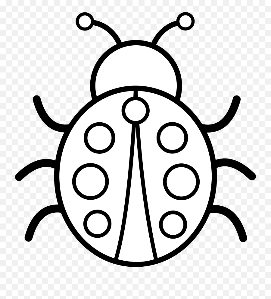 Ladybug Png Free Download Clipart Images - Free Lady Bug Clipart Black And White,Transparent Ladybug