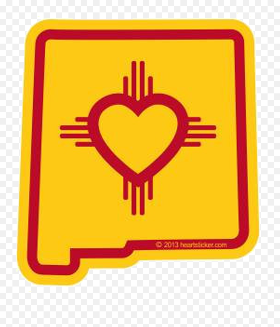 Heart In New Mexico Nm Sticker All - New Mexico State Clipart Png,New Mexico Png