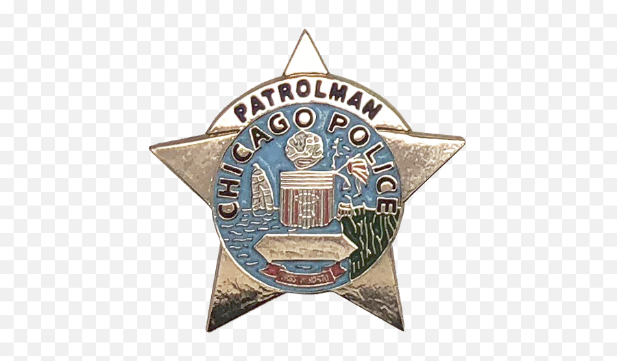 Chicago Police Patrolman Badge Lapel - Chicago Police Badge Retired Patrol Man Png,Chicago Police Logos