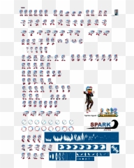 Electric Jester - Spark The Electric Jester Sprites Png,Electric Spark Png