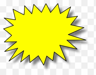 Small - Comic Text Box Transparent Png,Star Shape Png