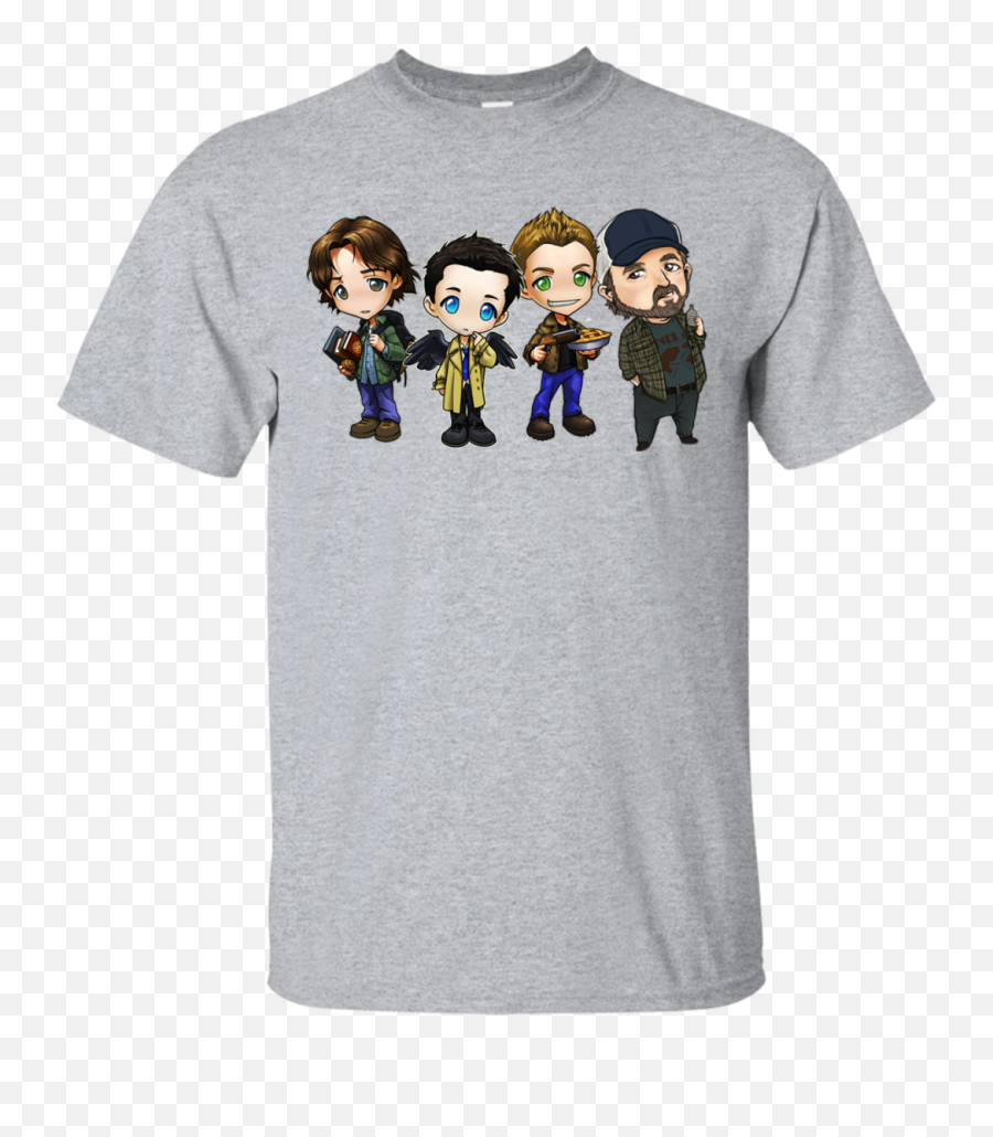 Supernatural Sam Dean Castiel Idjit Chibi Shirt Hoodie - Paramedic T Shirts Funny Png,Castiel Png