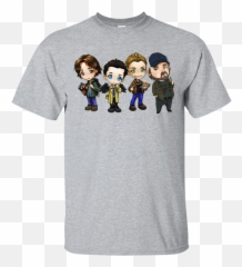 Supernatural Sam Dean Castiel Idjit Chibi Shirt Hoodie - Paramedic T Shirts Funny Png,Castiel Png