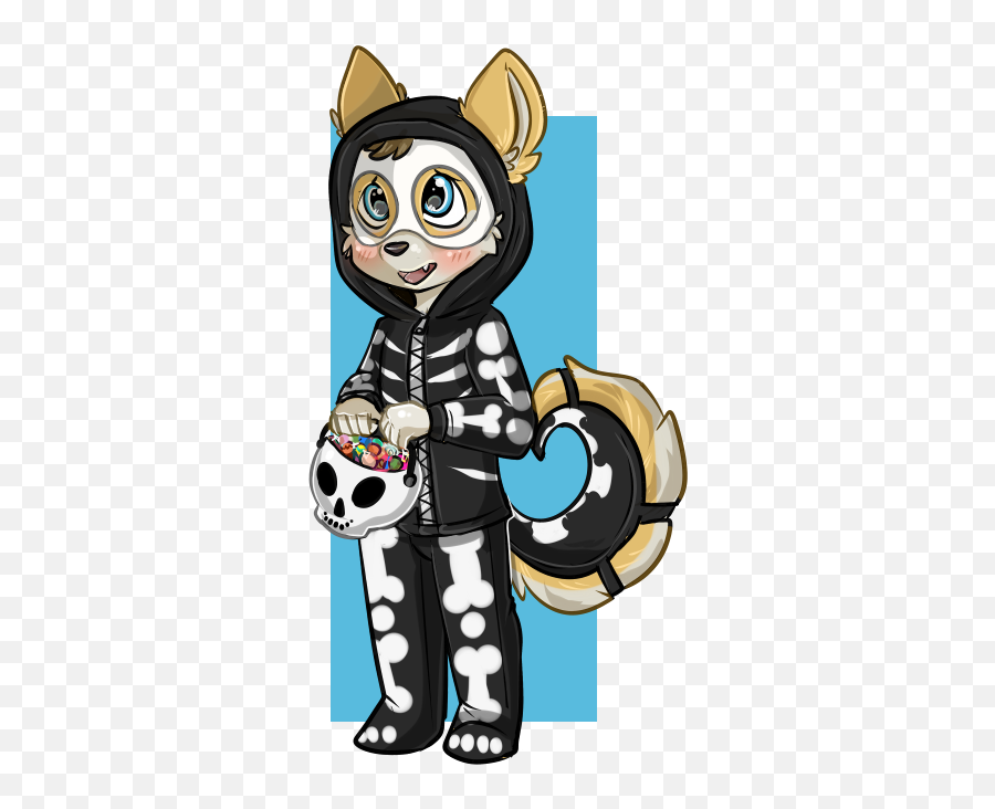 Spooky Scary Skeleton By Cyberpaws - Fur Affinity Dot Net Fictional Character Png,Spooky Skeleton Transparent