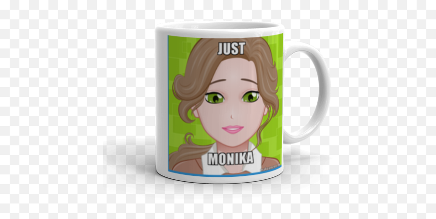 Just Monika - Ddlc Creations Make A Meme Magic Mug Png,Monika Transparent