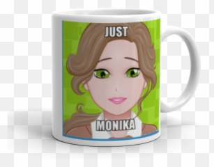 Just Monika - Ddlc Creations Make A Meme Magic Mug Png,Monika Transparent