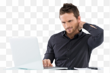 Businessman Tired Working - Hombre Estres Png