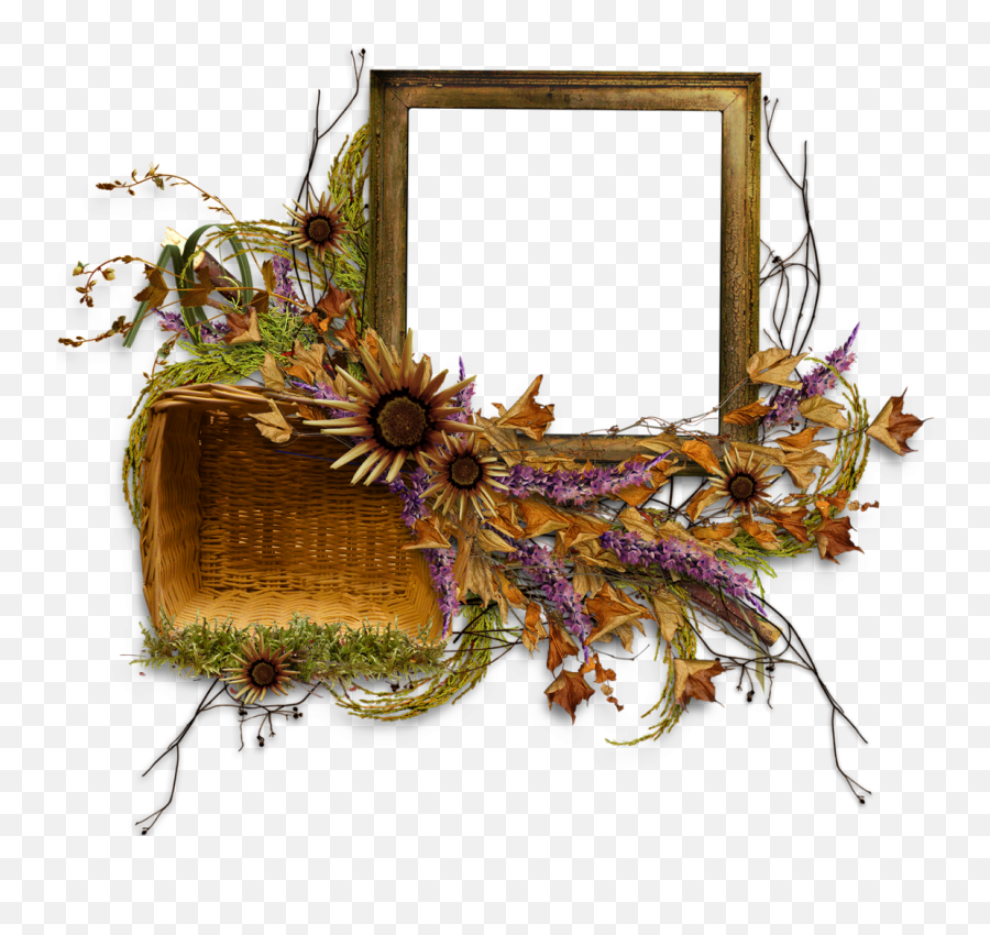 Cadre Png Automne Autumn Frame Fall Marco - Illustration,Fall Frame Png