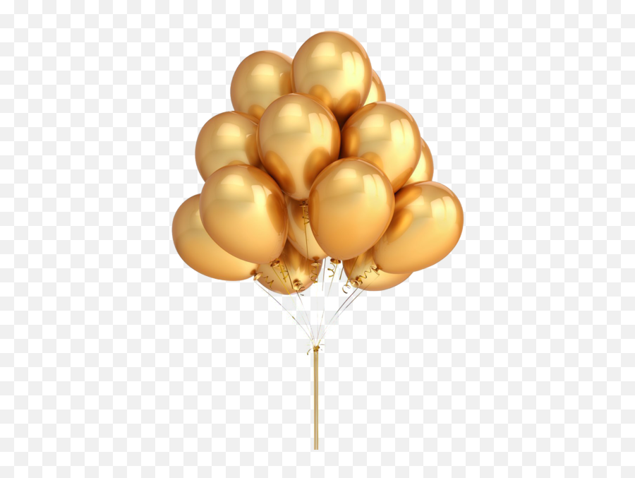 Gold Balloon - Balloons Png Golden,Gold Balloon Png