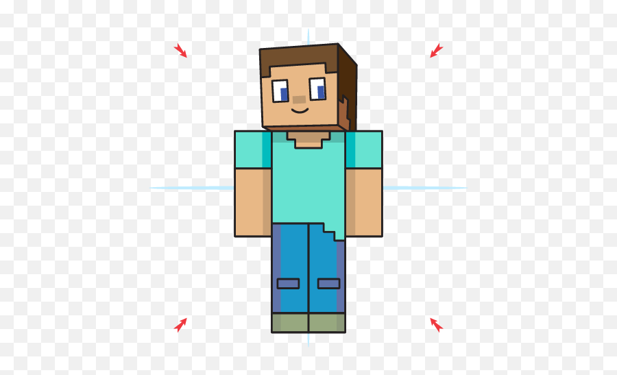 How To Draw Steve From Minecraft - Draw A Minecraft Character Png,Minecraft Steve Icon