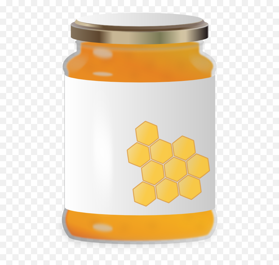 Honey Jar Clip Art Png - Jar Of Honey Transparent Background,Honey Jar Png