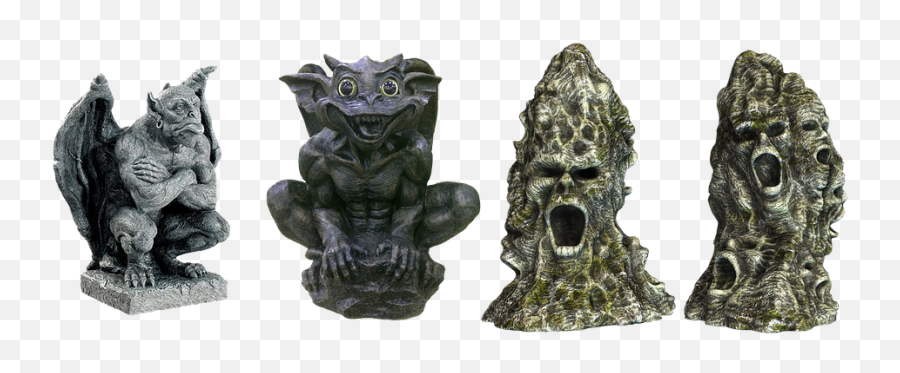 Download Stone Figure Isolated Mysthisch - Gargoyle Gargoyle Sculptures Png,Gargoyle Png