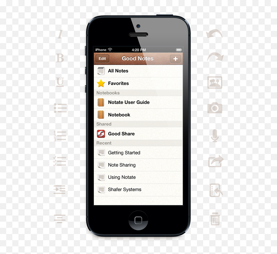 Notate Ios App - Notate Mobile Png,Ios Icon Guide
