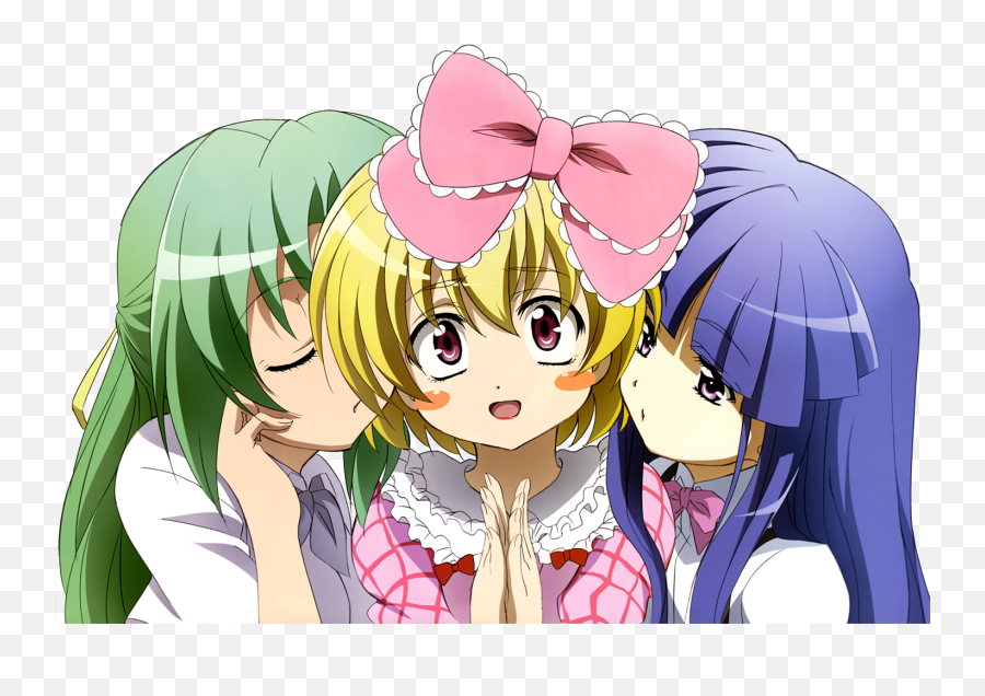 Comp Hu0027s 7 Yandere - Higurashi No Naku Koro Ni Satoko X Rika Png,Kagami Hiiragi Icon