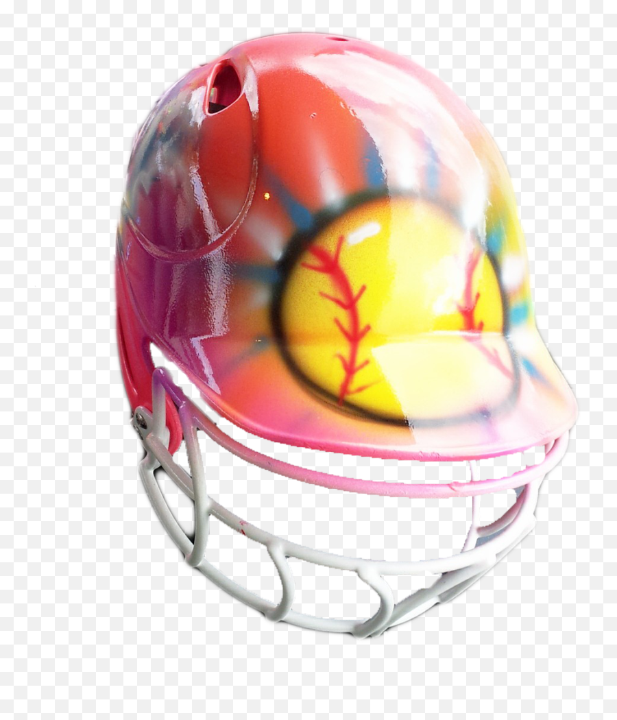 Airbrush Girls Softball Helmet - Face Mask Png,Softball Png