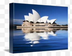Sydney Opera House Reflection Abstract By Sheila Smart - png