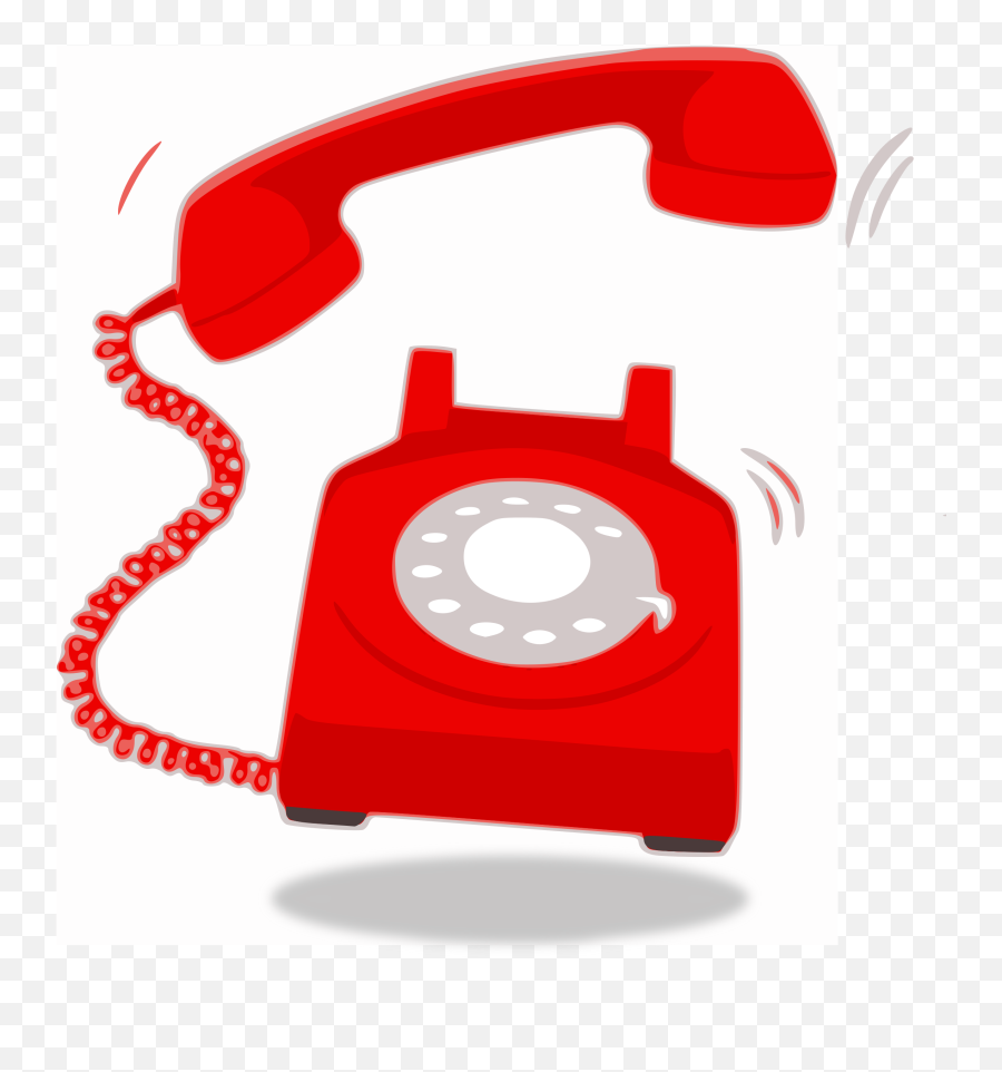 Telephone Clipart Red - Ringing Telephone Png,Red Phone Png