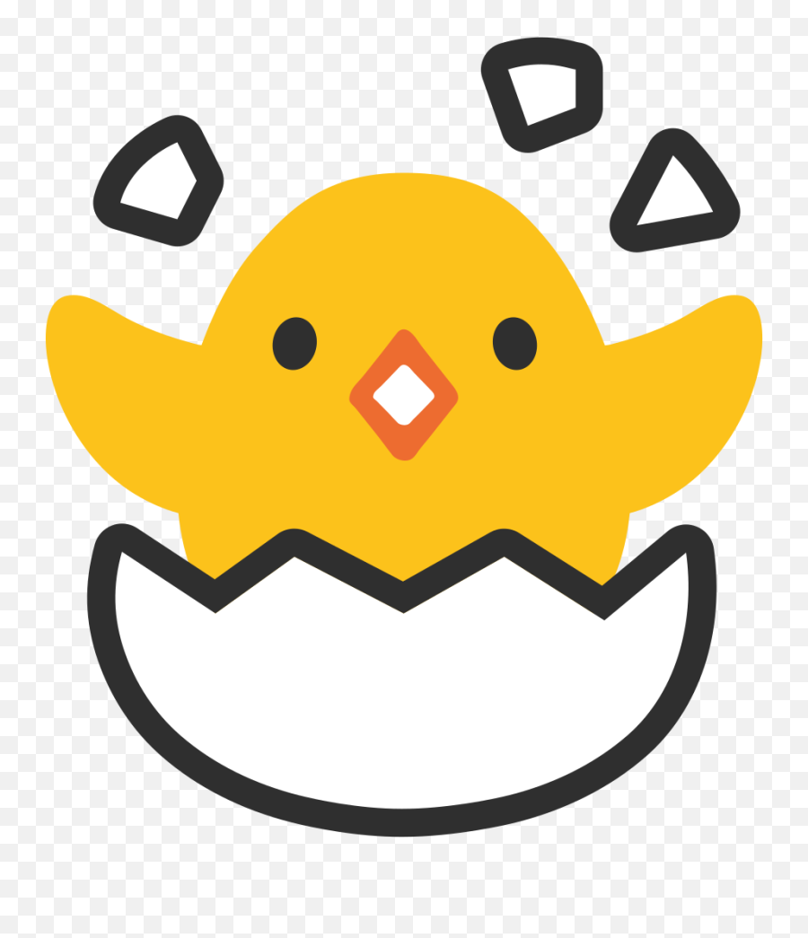 Fileemoji U1f423svg - Wikimedia Commons Emoji Chick Png,Emojis Png