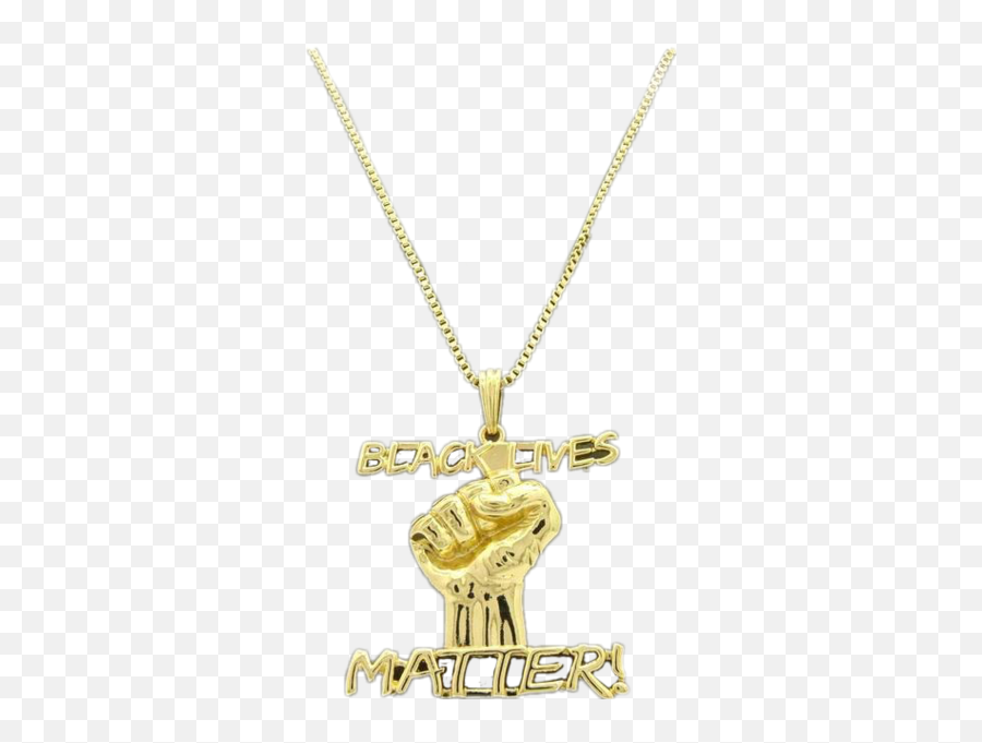 Gold Black Lives Matter Chain - Pendant Png,Black Lives Matter Png