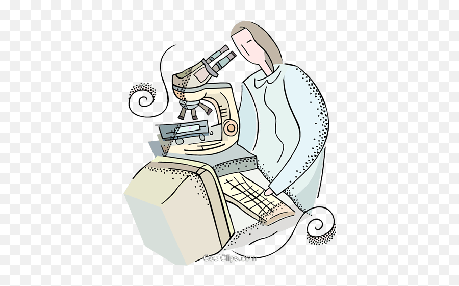 Research Scientist Royalty Free Vector Clip Art Illustration - Research Scientist Png,Scientist Clipart Png