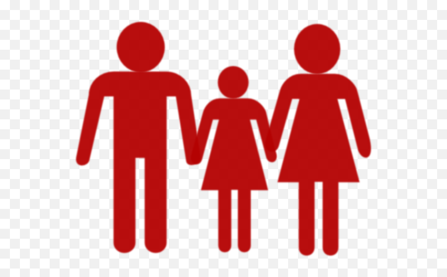Family Holding Hands Red Clip Art - Vector Clip Family Holding Hands Clipart Red Png,Family Clipart Png