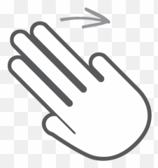Finger Right Scroll Gesture Hand - Sign Png,Swipe Png