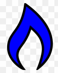 Download Hd Flame Clipart Blue - Cartoon Png