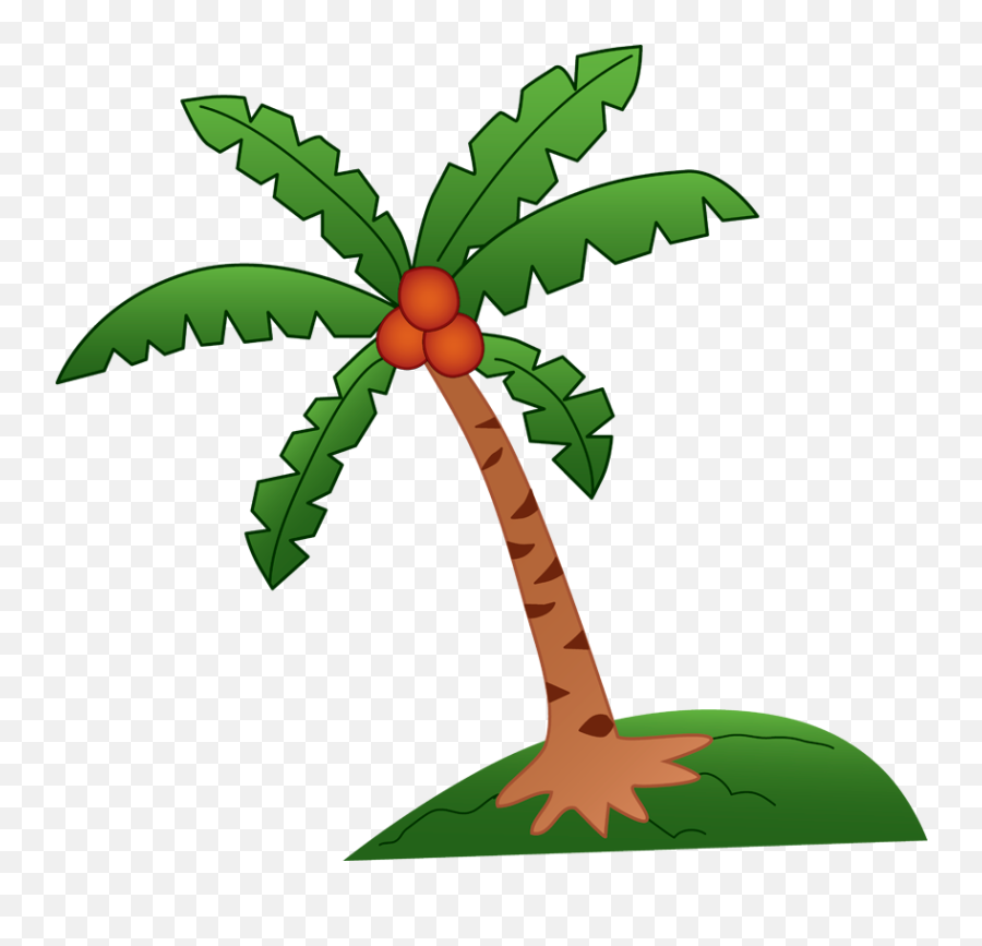 Parts Of A Plant Clipart - Coconut Tree Clipart Png,Plant Clipart Png