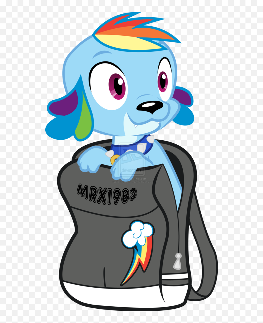 Backpack Clipart Clear Background - Png Download Full Size Rainbow Dash As A Dog,Backpack Transparent Background