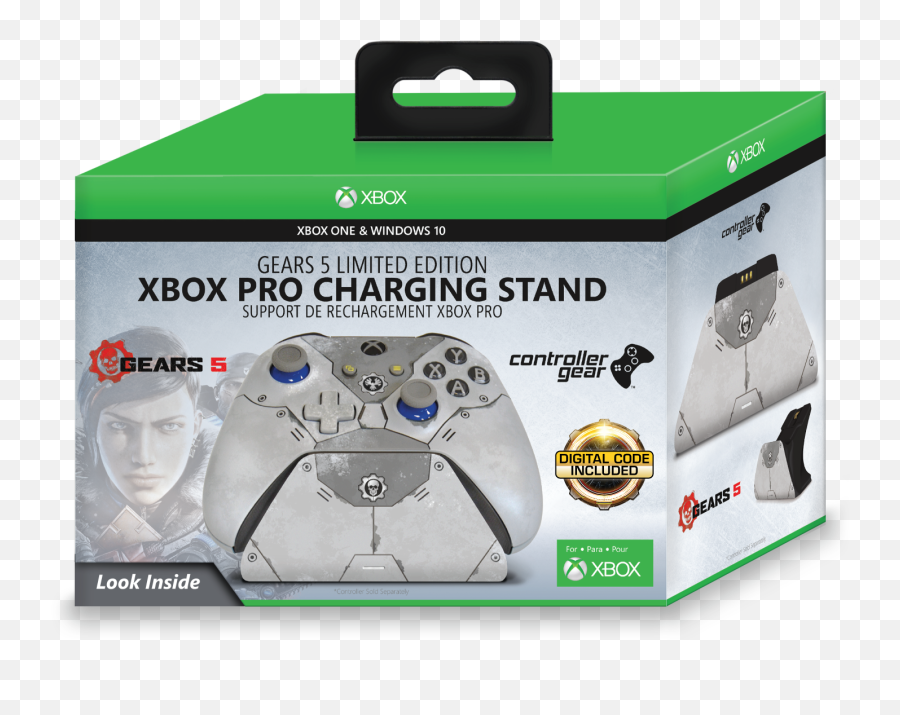 Gears 5 Limited Edition Xbox One X And Accessories - Xbox Pro Charging Stand Cyberpunk Png,Gears Of War 5 Logo