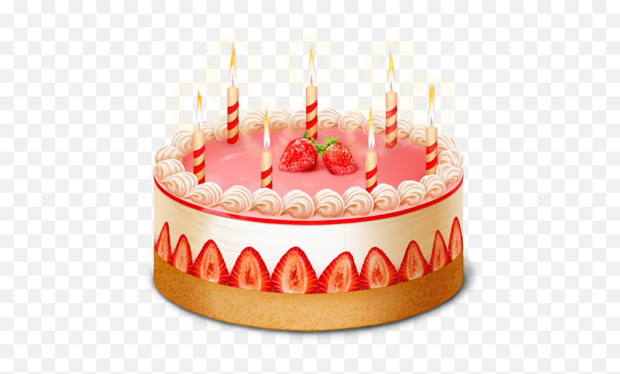 Cake Clipart Strawberry - Cake With Candles Png,Strawberry Shortcake Png