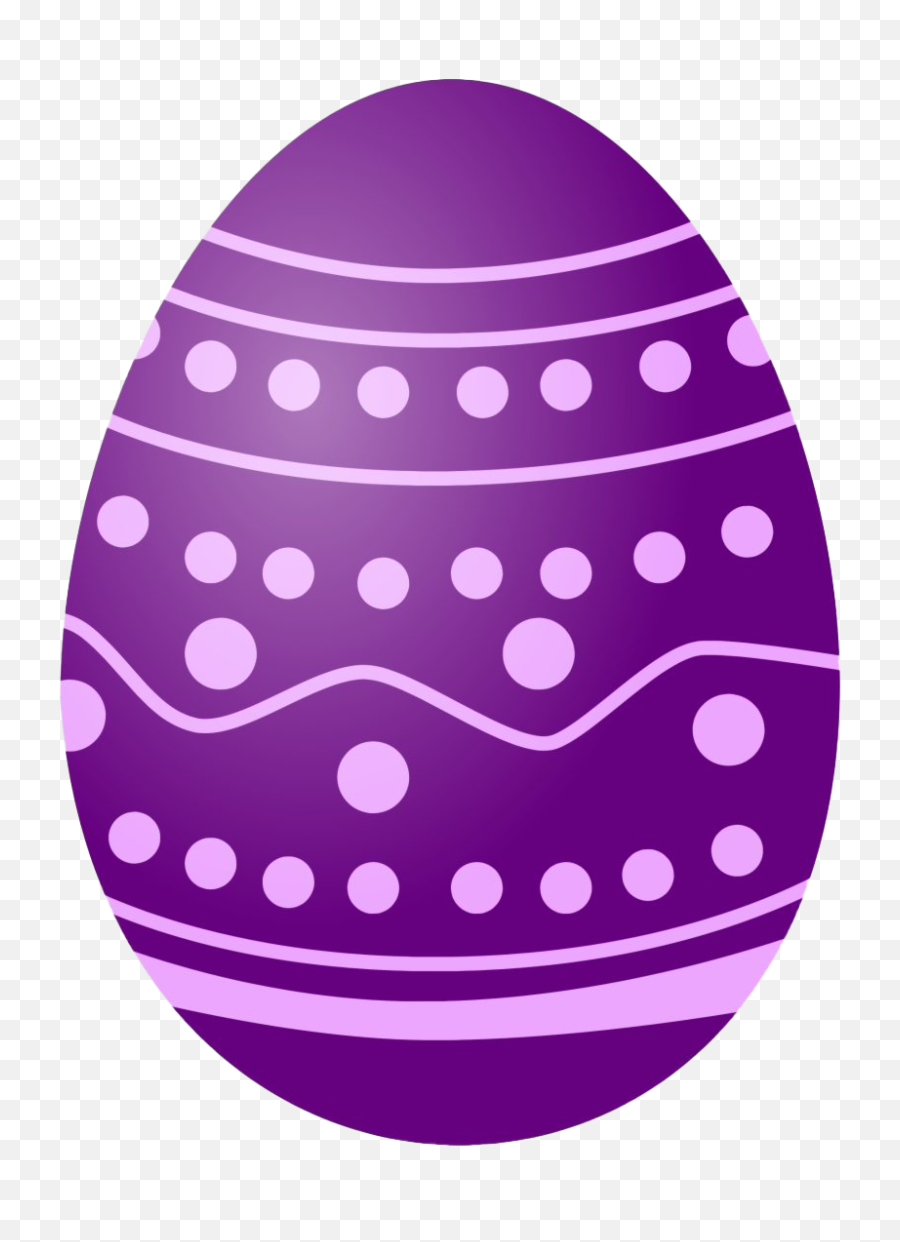 Purple Polka Dot Easter Egg Png Clipart - Easter Egg Clip Art,Easter Eggs Png