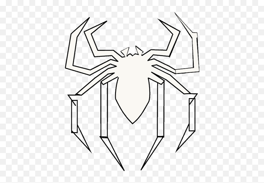 How To Draw Spidermanu0027s Logo Easy Drawing Guides - Draw A Spider Man Png,Spider Logo