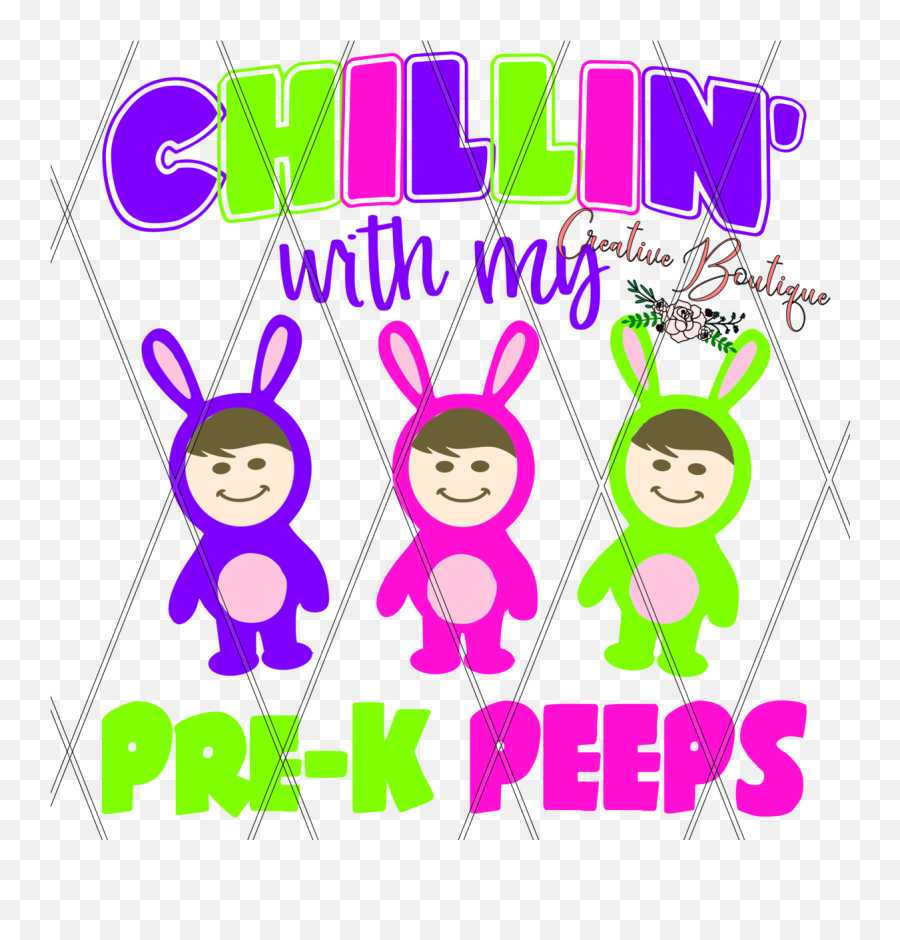 Chillin With My Pre K Peeps - Clip Art Png,Peeps Png