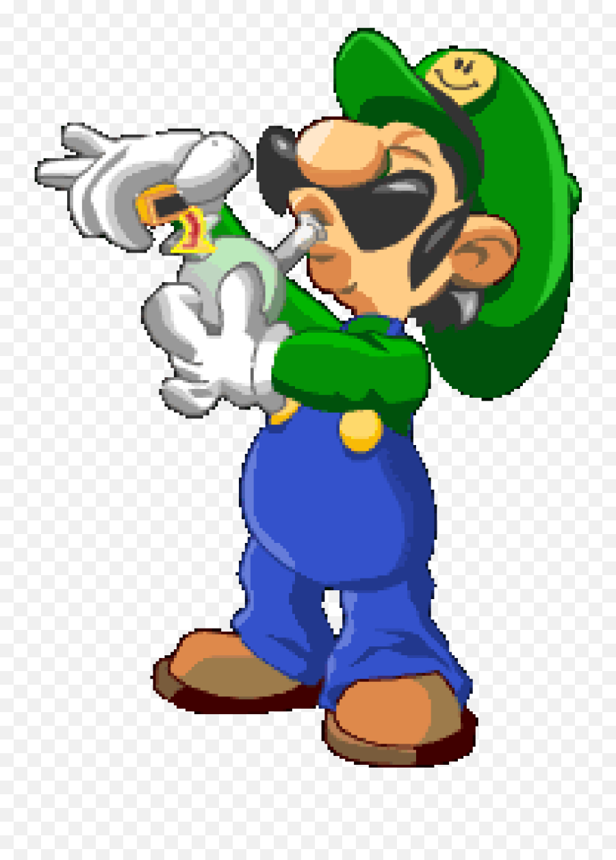 Mario Smoking For All Your Transparent Luigi - Luigi Luigi Smoking Weed Png,Luigi Transparent