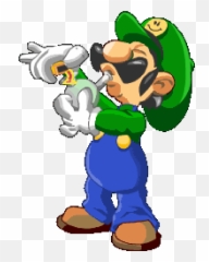 Mario Smoking For All Your Transparent Luigi - Weed png
