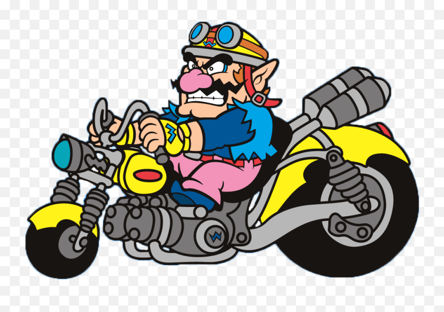 Fast Clipart 1067911 - Wario On His Bike Png,Wario Png
