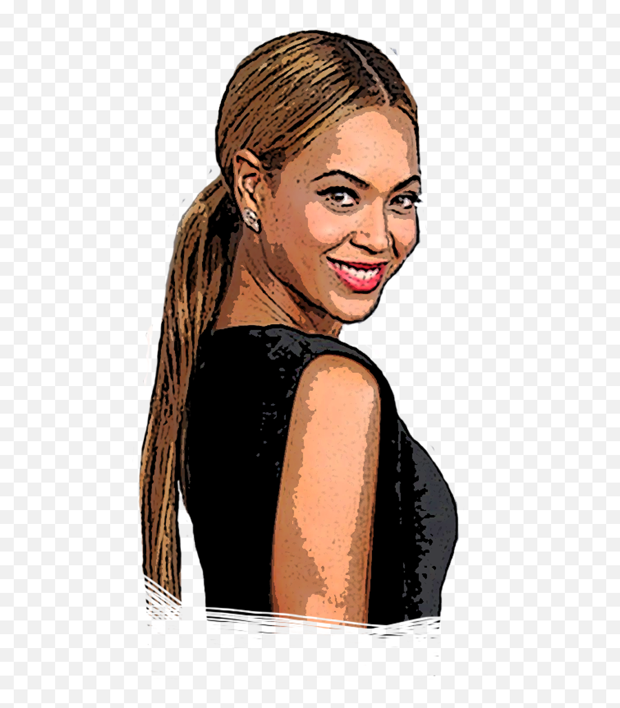 Hairstyle Hair Coloring Long - Cartoon Beyonce Clipart Png,Beyonce Png
