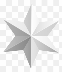 Transparent Background Gold Star Png - Silver Clipart