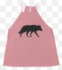 Win Well - Wolf Logo Tank Pink Coyote png