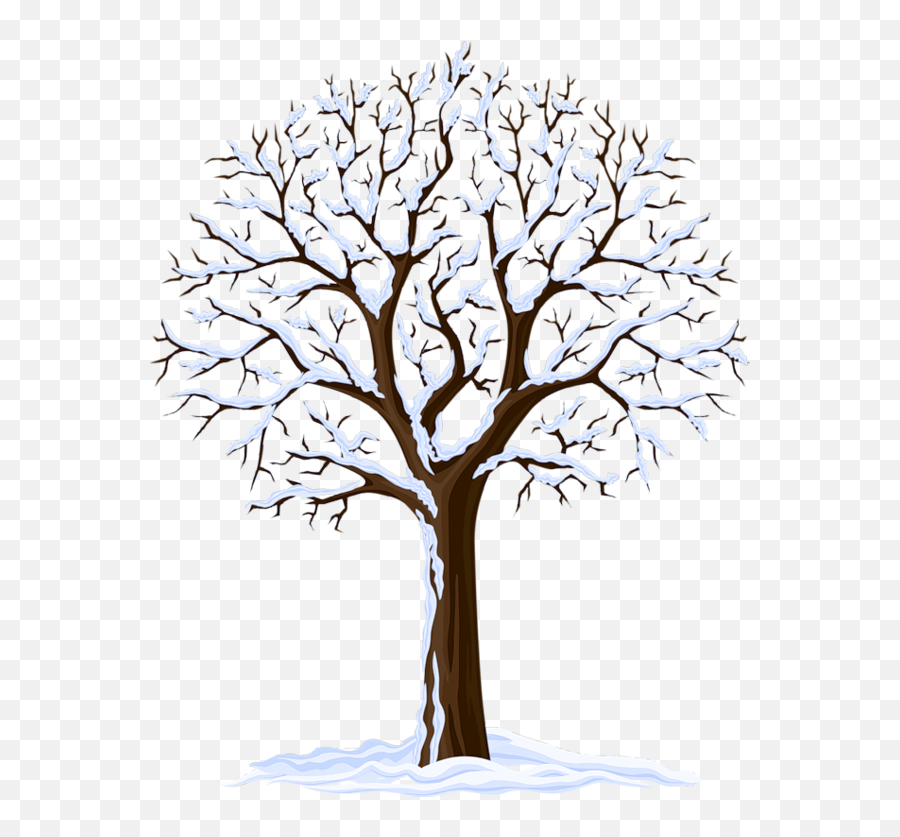 Clipart Arbre Tree Bare - Winter Tree Vector Png,Trees Background Png