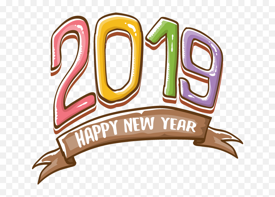 2019 Happy New Year 12 Vector Free Graphic Download - Illustration Png,Happy New Year Logos